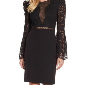 Excellent used condition Bardot Lace Bodice dress size M